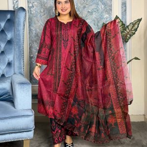 Dubai Silk Maroon